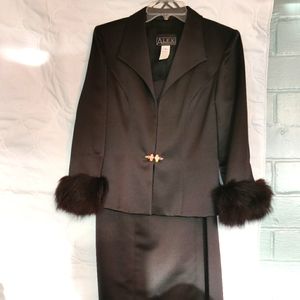 Black dress with Black jacket